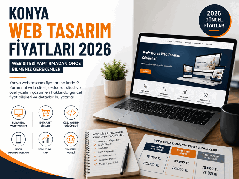 Konya Web Tasarım Fiyatları 2026 Web Sitesi Yaptırmadan Önce Bilmeniz Gerekenler