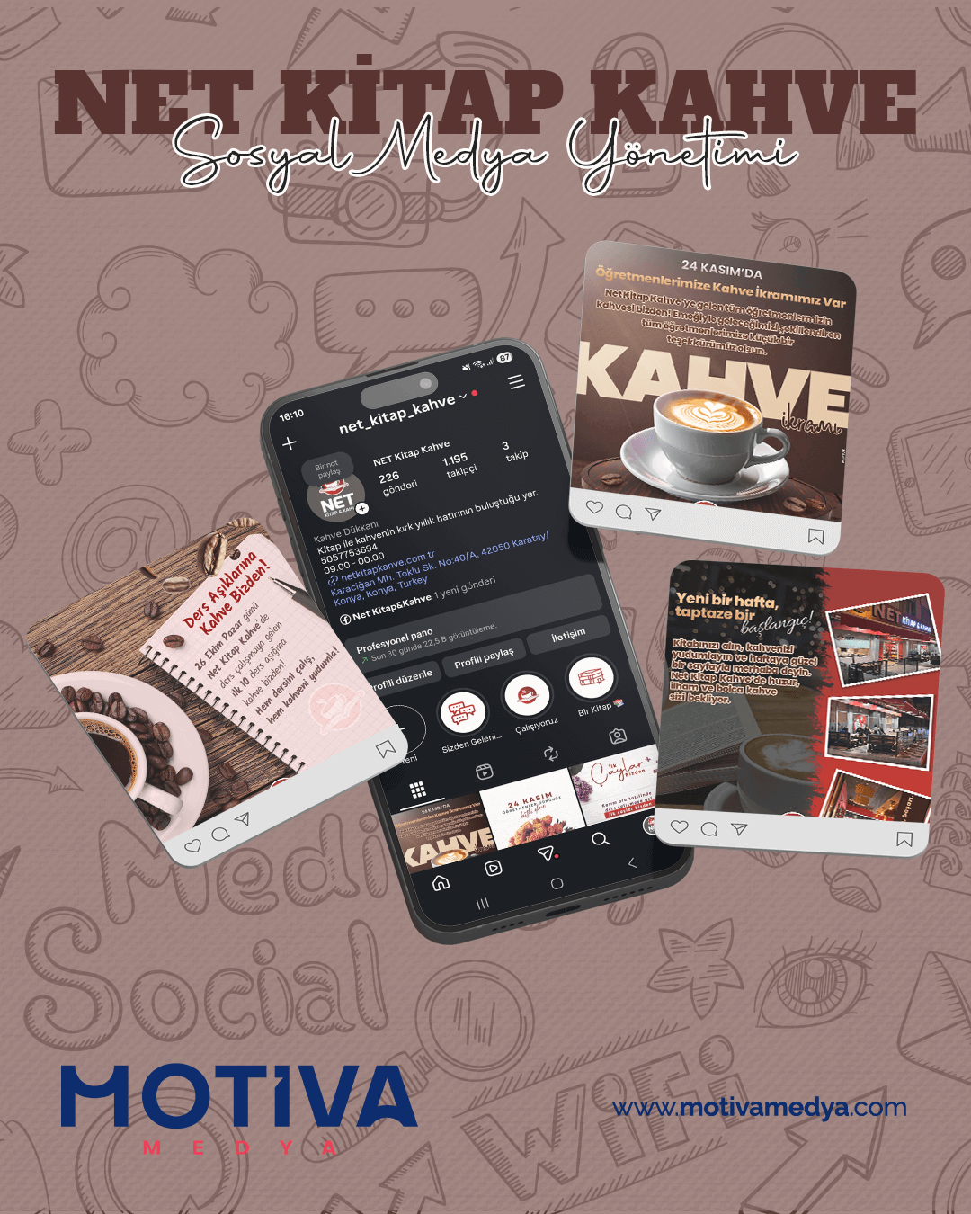 Net Kitap Kahve Sosyal Medya Yönetimi