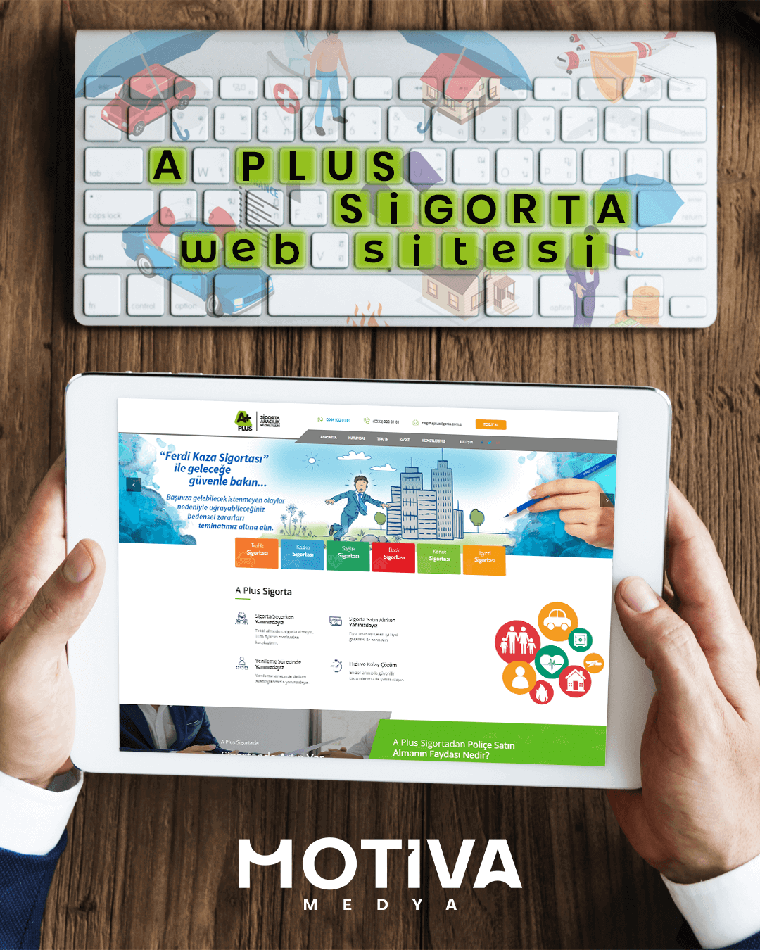 A Plus Sigorta Responsive Web Sitesi