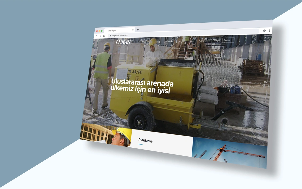 <span>Lukas İnşaat Web Sitesi</span><i>→</i>