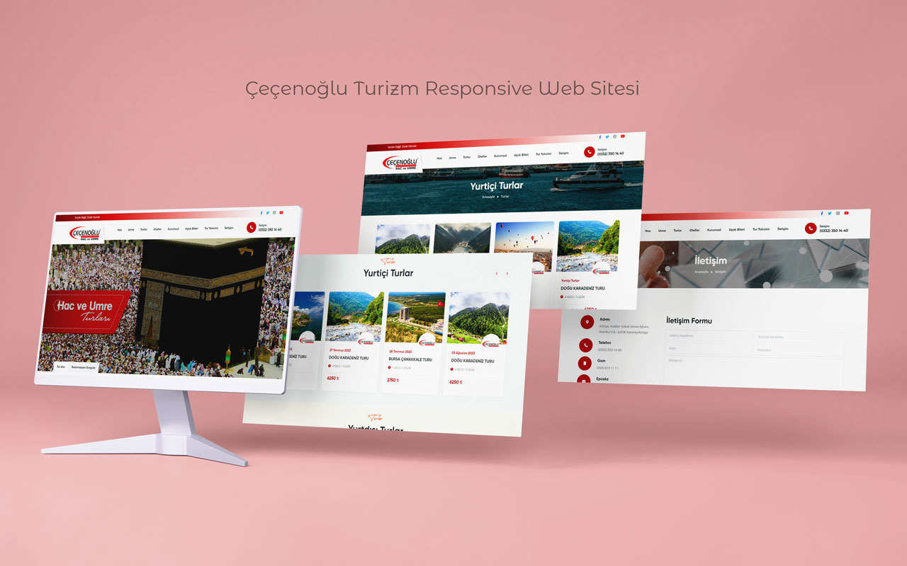 Çeçenoğlu Turizm Responsive Web Sitesi